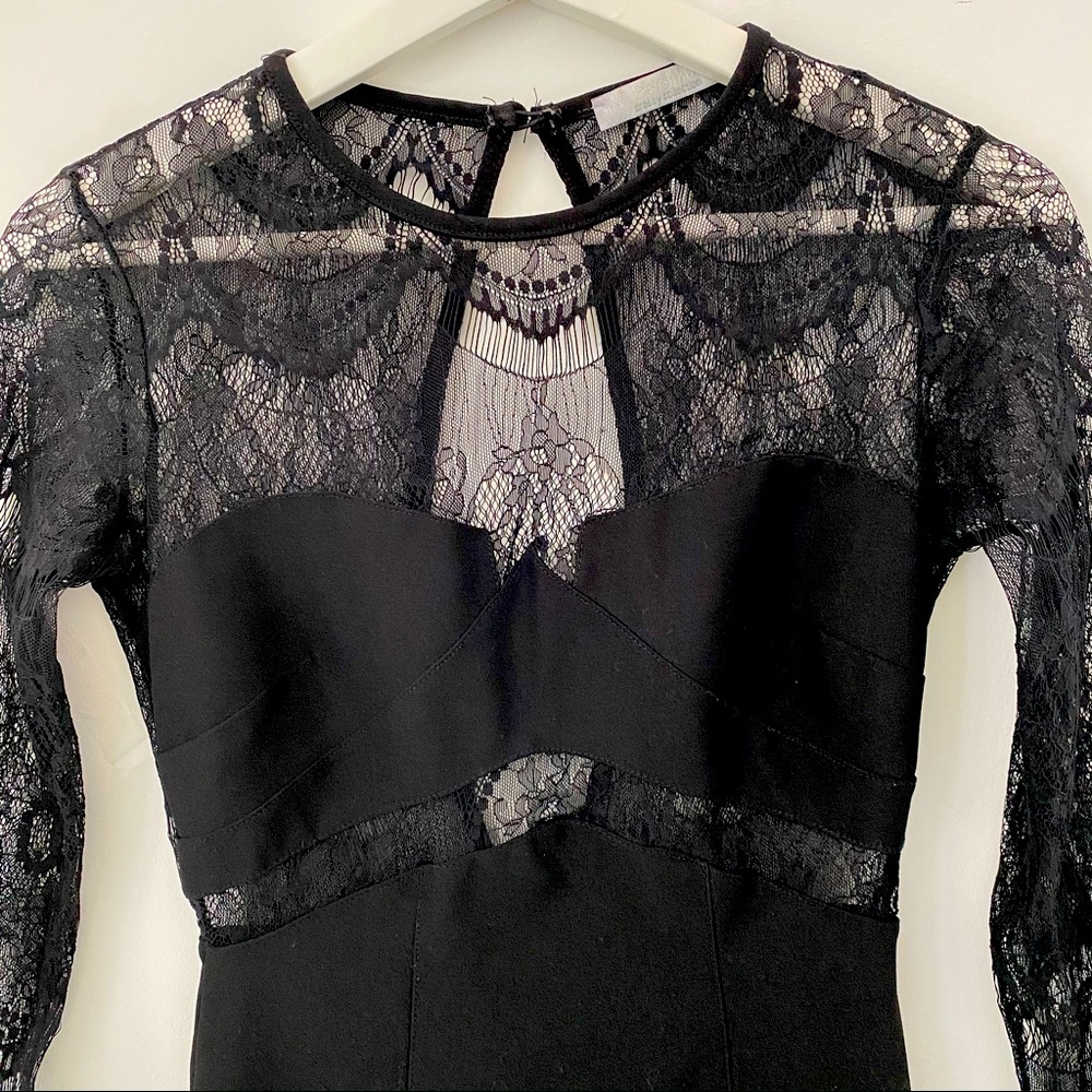 Black Open Back mini dress S M